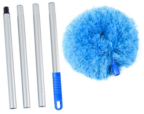 HOLIDYOYO Cepillo Extensible Para Limpieza De Ventiladores De Techo Plumero Con Mango Para Eliminar Telarañas y Polvo Para Techos y Limpiar Superficies Elevadas