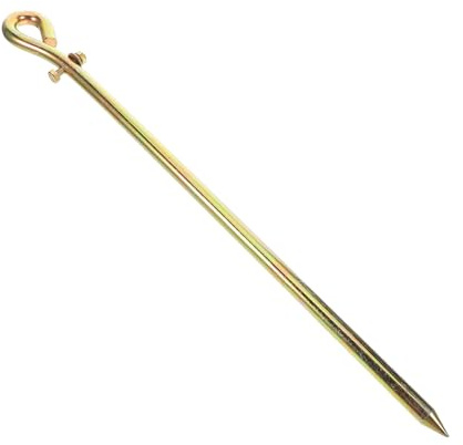 GALPADA Portable Brass Garden Ground Rod with Easy Installation and Lightweight Design for Electric Fence and Outdoor Earthing Applications
