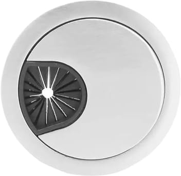 Occhiello da scrivania 8 pezzi per computer in acciaio inox diametro esterno 50 mm passacavo da scrivania copertura foro cavo