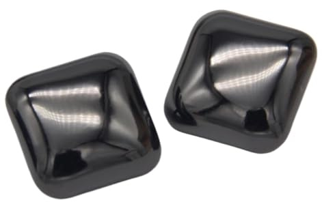knappar för sömnad, Knappar, Metallknappar, Syknappar, 6 Fyrkantiga Metallknappar Damblus Manschettdekoration DIY Hantverk Sytillbehör - Ljussvart, 25mm (Färg: Ljusguld, Storlek: 20m