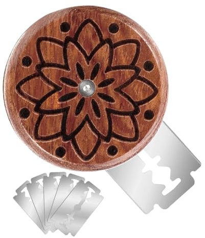 Jiwyunlu Cuchilla Lame Para Pan,Cuchilla de Madera para Cortes Precisos | Para Marcado De Pan En El Horneado | Para Fermentación Corte y Horneado de Panadería Artesanal