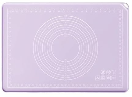 Tappetini stendipasta Tappetino da forno in silicone, tappetino spesso con scala e bordo rialzato, tagliere in plastica, antiaderente superficiale(60 * 80cm)