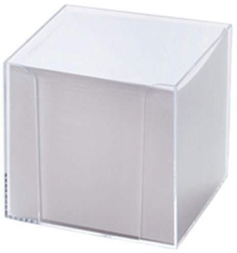 Folia 9902 Zettelboxen, Zettelspiesser, Kartenständer, Briefständer 9.5 x 9.5 x 9.5 glasklar