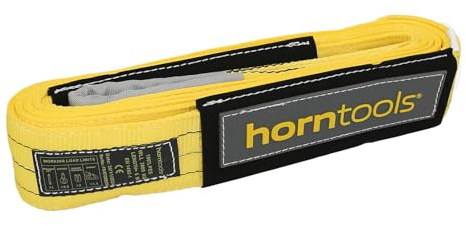 horntools Seilwindenzubehör, Bergegurt gelb, 21 Tonnen Bruchlast, 3 Tonnen Arbeitslast (6 Meter)