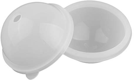 Sharplace DIY Kugel Runde Silikonform für Resin Epoxy Schmuckherstellung Kerzenwachs gemachte Seife DIY, Weiß, 90 mm