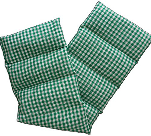 Rapeseeds Cushion Approx. 29.5 x 7.8 in - Green and White - Thermic Cushion - Grain Cushion