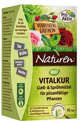 Naturen Bio Vitalkur Pflanzenstärkungsmittel zum gießen und sprühen für pilzanfällige Pflanzen mit Kräutermischung, 10 Pads