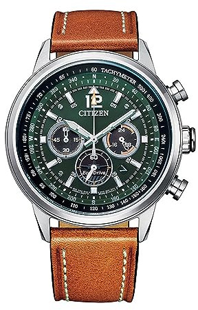 Citizen Cronografo CA4470-15X Orologio in acciaio e pelle