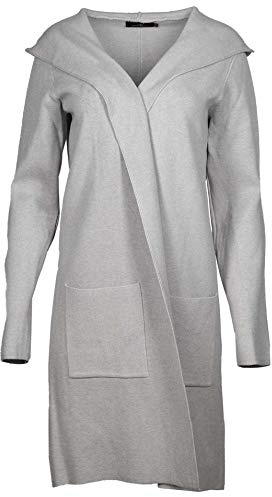 Zwillingsherz Strickjacke Cardigan für Damen Frauen - Hochwertiger Mantel Überwurf warm weich und kuschelig mit Kapuze - Perfekt für Frühjahr Herbst Winter - Cape Umhang mit weichem Strick