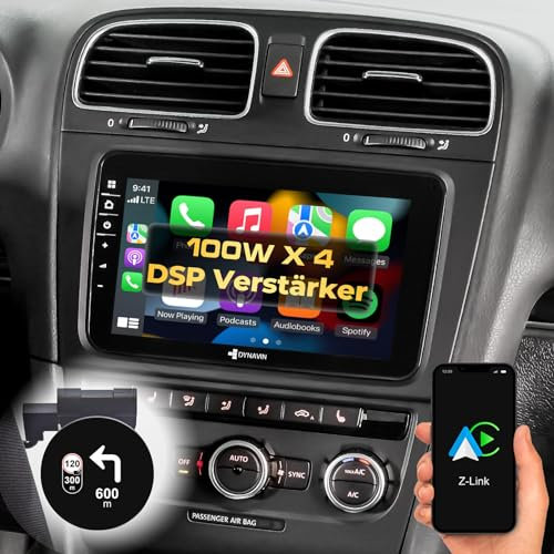 DYNAVIN Android Autoradio Navi für VW Passat Golf Polo Tiguan Skoda, 8 Zoll Radio mit Wireless Carplay und Android Auto | Head-up Display | Inkl. DAB+: D9-V8.1 Premium Flex