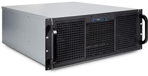InteR-Tech 4u 40248 Supporto Nero, Grigio (inteR-Tech Ipc 4U-40248 - RacK-Monterb)