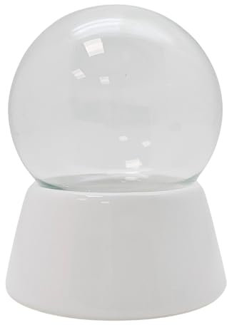 65 mm Do it Yourself Kit fai da te palla di neve con 1 palla di neve | sfera di vetro con base in porcellana | larghezza 65 mm x altezza 85 mm | 40002