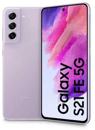 Samsung Galaxy S21 FE 5G Smartphone Android 128GB SIM Free Display 6.4 Dynamic AMOLED 2X, 3 Fotocamere Posteriori, Lavender [Versione Italiana]