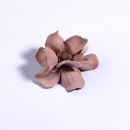 NevStp 10 Stück 5 cm handgefertigte DIY-Stoffblumen für Hochzeitseinladungen, künstliche Blumen, Kleid, Schuhe, Brautstrauß, Altrosa