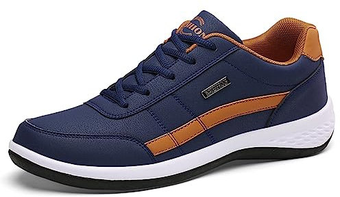 Sudychen Zapatillas Hombre de Cordones Zapatos Vestir Casual Deportivas Caminar Cómodo Zapatos de Negocios Moda 39-47EU
