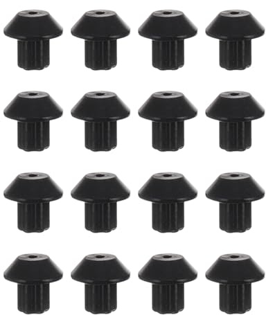 48 PièCes Pieds En Caoutchouc Pour Grille De CuisinièRe à Gaz, Compatible Avec Wb2K101, Remplacement Pour BrûLeur, Noir, 1.0000 * 1.0000 * 0.9000cm