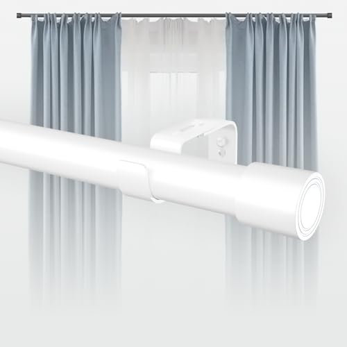 Bastoni Per Tende Palo Tenda Asta Per Tende In Acciaio Inox Bianco Per Camera Da Letto Soggiorno Camera Dei Bambini 67-171cm