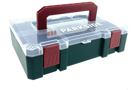 Parkside Sortimentsbox Organizer Schraubenbox, 31 x 20,9 cm, mit Tragegriff, Grün