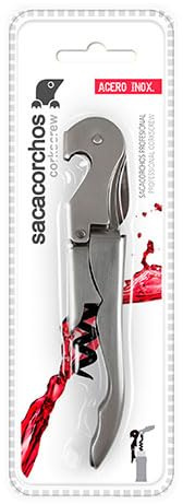 VoltShine Tire-bouchon en acier inoxydable, design ergonomique, pratique et durable. Idéal pour ouvrir facilement les bouteilles de vin et de champagne.