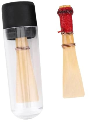 Professionelles Fagottrohr 2 Stück Zubehör für Bassoon | Beige, Reed Material, Entgratet und Flexibel Verarbeitet, mit Zubehörteil im Doppelpack