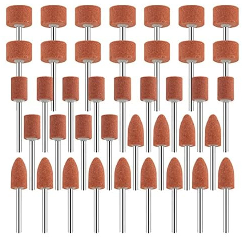 Abrasive Mounted Stone Grinding Wheel Set 3mm Shank 42-Piece | Rotary Tool Accessories For Dremel; For Metal Wood Sharpening And Deburring