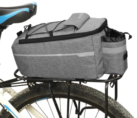 Gazocua Sac Isotherme pour Vélo,Sacoche Vélo Porte Vél os Sac Transport Arrière,8 L,Porte-Bagages Arrière Réfléchissant,pour Électrique Et Moto