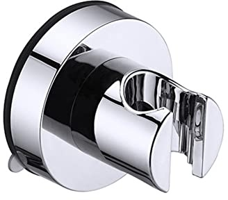 MENGKK Shower Head Holder Vacuum Suction Cup Shower for Head Holder Wall Mounted Removable Showerhead Stand Bidet Sprayers Bracket for Bathroom(Silver)