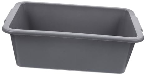 BAZEITFLOW Thickened Plastic Vegetable Washing Basin Kitchen Storage Holder Heavy Duty Dish Washing Tub for Plates Bowls Cups with Moderate Capacity and Shatter Resistant Design