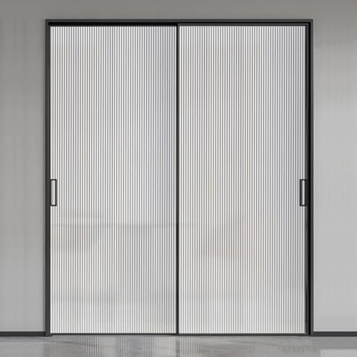 Film Fenetre Anti Regard 44.5x200cm, Film Opaque Vitrage, Electrostatique sans Colle, Protection Anti-UV, Décoratif pour Bureau Chambre Salon Salle de Bain Maison