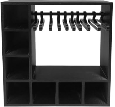 Armadio per vestiti per bambole, 15,5 x 15,4 x 3,8 cm, multi-griglia per vestiti per bambole con 10 grucce per adulti e amanti delle bambole