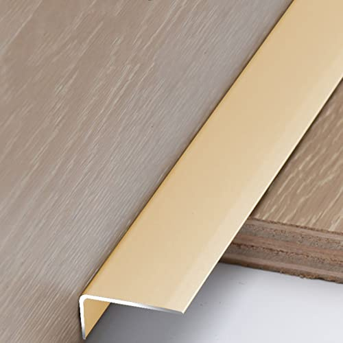 Trappkant nosing trimskydd, steg kant golv övergång profil remsor för vinyl trä laminat, metall L gjutstång