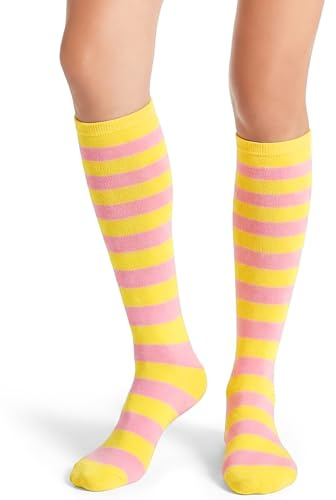MESU Striped Knee High Socks for Women Knee Long Socks Stripe Stockings