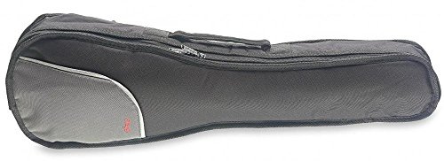 Stagg 19678 Nylon Tenor-Ukulelentasche (Polsterung: 10mm, Einzel-Schulterriemen) schwarz/grau