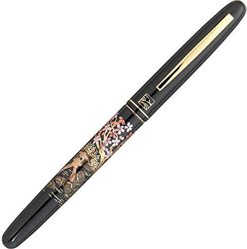 Kuretake DU184-715 Brush Pen, Kuretake Fountain Brush, Maki-e Monogatari Sakurazen, Black