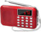 Retekess PR11 Poste Radio Portable, Radio FM AM Piles et Secteur, MP3, Enceinte, Support TF Card/USB, Torch, Convient pour Survive, Salle de Bain, Voyage et Extérieur, Cadeau de Noël (Rouge)