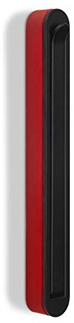SOTECH Aufbau - Klapphaken HARZ schwarz/rot 140 x 16 mm | Kleiderlüfter Garderobenhaken Jackenhaken klappbar