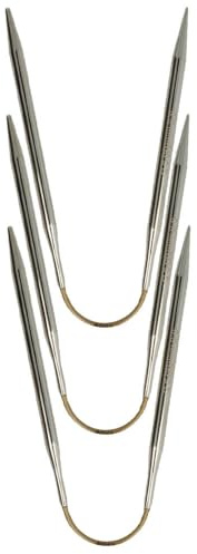 Addi CraSyTrio Rundstricknadeln 26 cm 5,5 mm Gold Silber