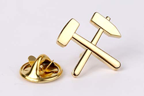 Pin Anstecker Schlägel und Eisen (S&E) goldf.