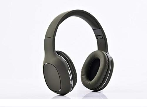 ASDF Mode privé Casque sans Fil Bluetooth 5.0 TF Subwoofer Casque,Vert