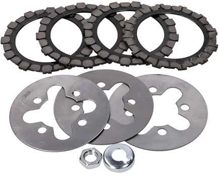 BestPrice Kupplungsscheiben Set kompatibel mit Simson Schwalbe KR 51/1F | Lieferumfang 1 Set kompatibel mit Simson SR4-1, SR4-2, SR4-3, SR4-4, KR50/1, Star, Sperber, Spatz, Habicht