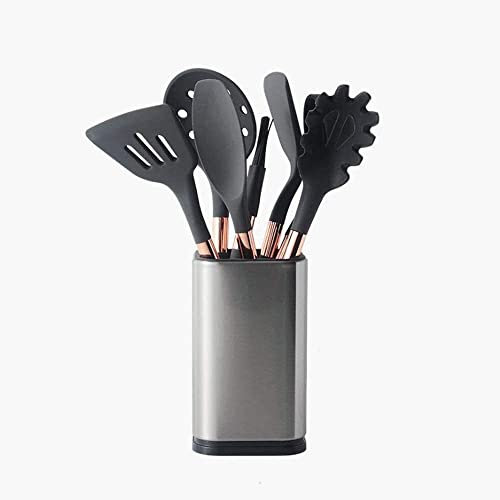 Set d'Ustensiles de Cusine Professionnel 7 en 1 poignée ustensiles de Cuisine Gel de silice ustensiles de Cuisine antiadhésif poêle Pelle cuillère spatule Cuisine Ensemble d'outils de Cuisine