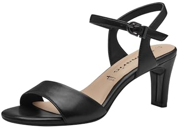 Tamaris sandalett dam vegansk elegant, Svart Matt, 40 EU