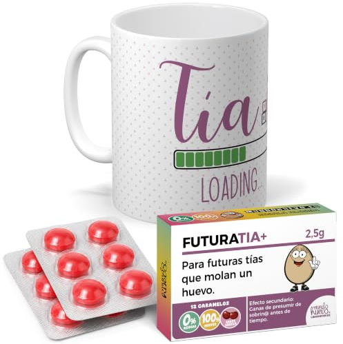 mundohuevo: Regalo Original para Tía | Taza + Caramelos Tía Loading