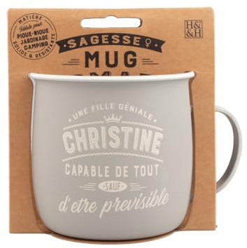 MUG NOMADE - Tazza da tè e caffè personalizzata Christine - regalo per uomo e donna
