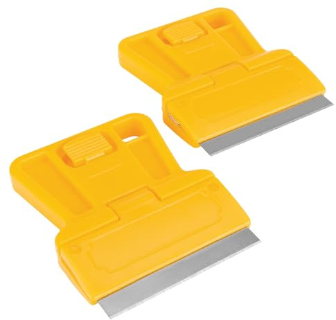 Performance Tool W6082 Mini Razor Scraper (2 Pieces) - Lightweight, Reversible Blade, Perfect for Detail Work