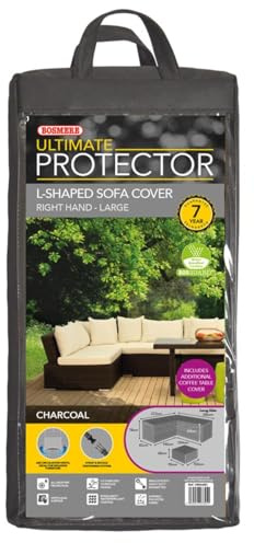Bosmere Ultimate Protector (Modular) L Shaped Dining Cover Right Side Long Large Charcoal UM668C