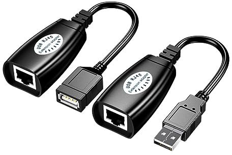 MERRYHAPY Usb Ethernet Extension Adapter Usb Network Cable for Home Office Compatible Printers Lightweight and Portable Design