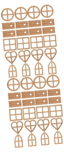 Operitacx 48stücke Holzscheiben Für Bastelprojekte Unvollendete Holzdekorationen Hochwertigem Für Karten Hochzeiten Und Festtagsverzierungen
