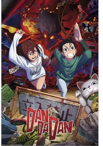 GB eye DAN DA DAN - Póster Key art Momo & Okarun (91,5 x 61 cm)