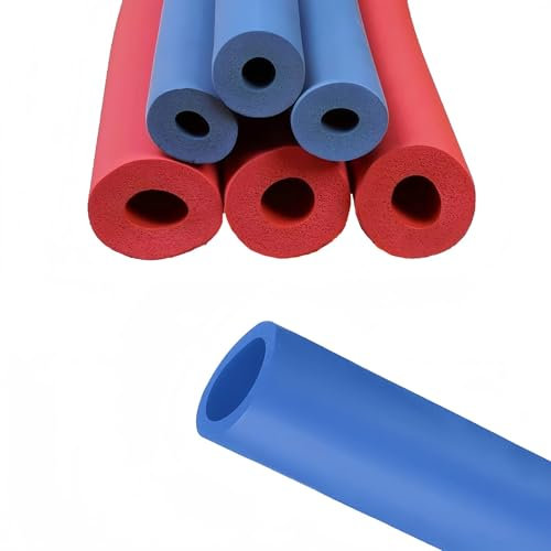 Rohrisolierung Schwarzes Gummirohr Für Wasserdichter Schaumstoff Rohre, Flexibel Isolierungsrohr, Für Heizungsrohre Kautschuk Isolierschlauch Für Rohr Griffgriffstütze(Blau,40 mm x 25 mm x 1,98 m)